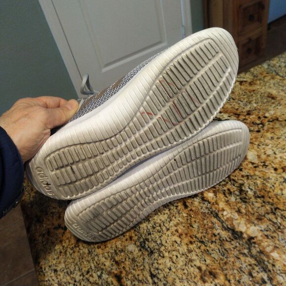 Adidas Womens Cloudfoam QT Flex DA9835 Gray Running Shoes Sneaker Size 8 - Picture 11 of 12